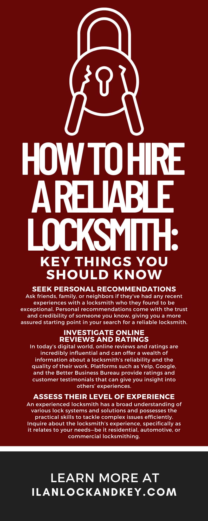 How To Hire a Reliable Locksmith: Key Things You Should Know